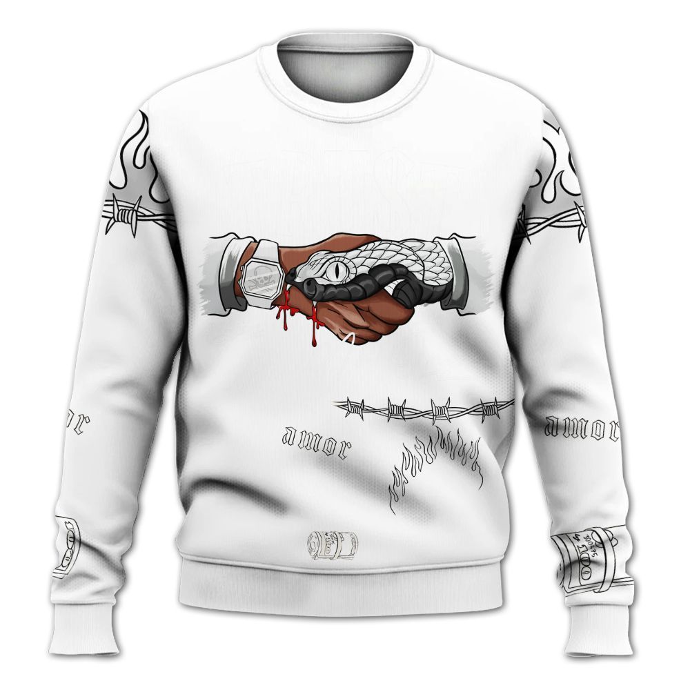 Sweatshirt To Match Kobe 9 EM Protro Halo - Snake Trust No One All Over Print