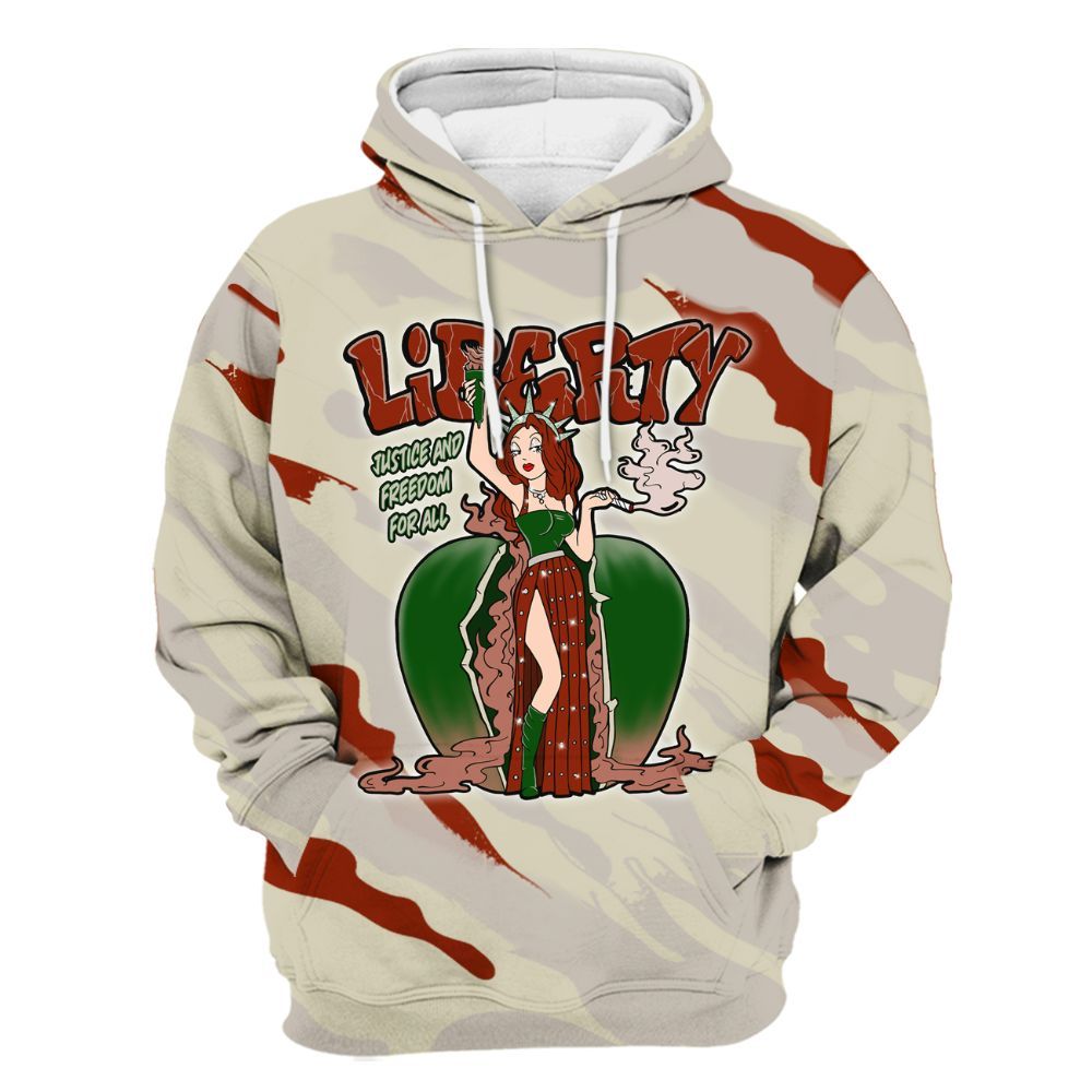 Hoodie To Match El Grito 5s - Midwest Cartoon Colored All Over Print