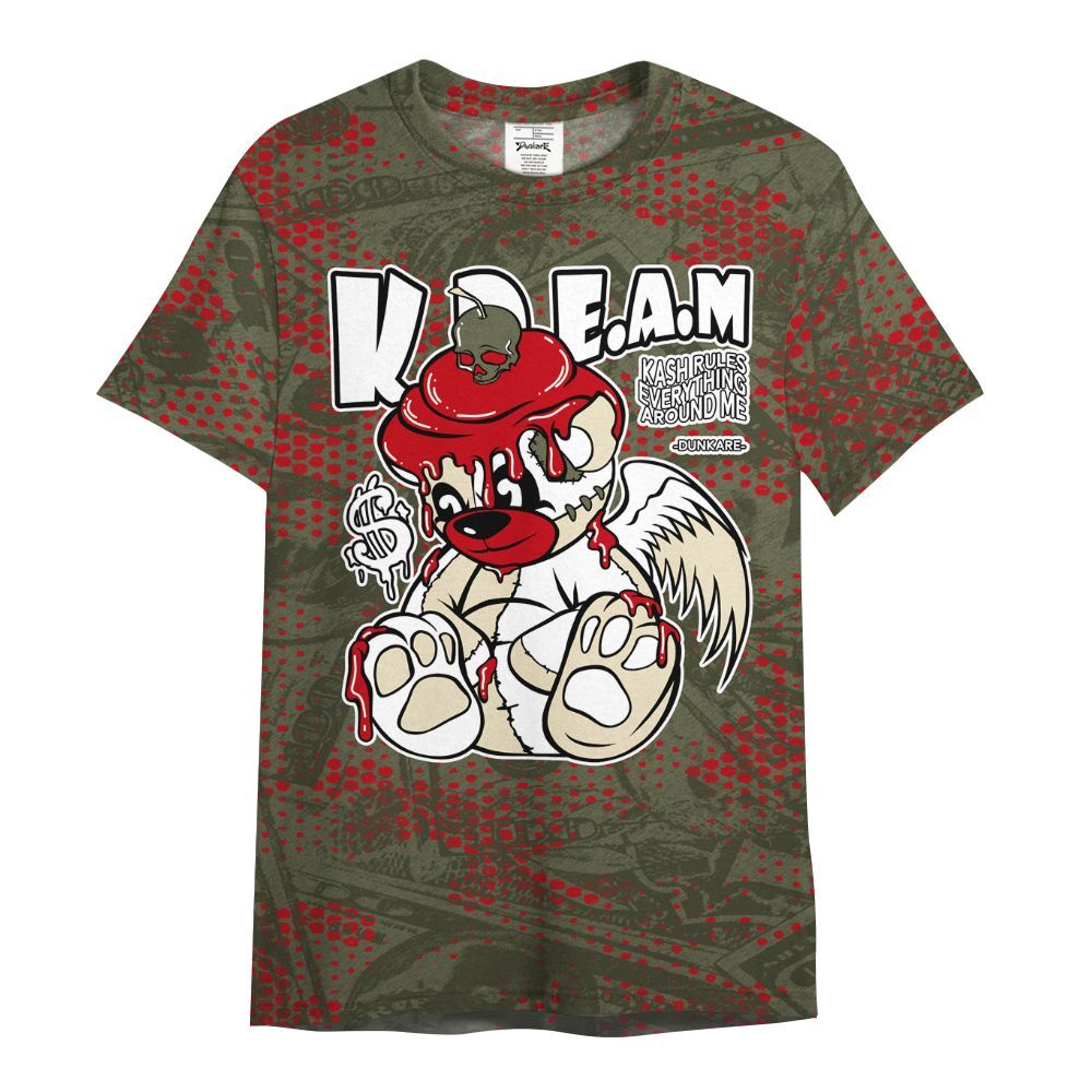 Shirt To Match Low OG Medium Olive 1s - Loot Bear All Over Print