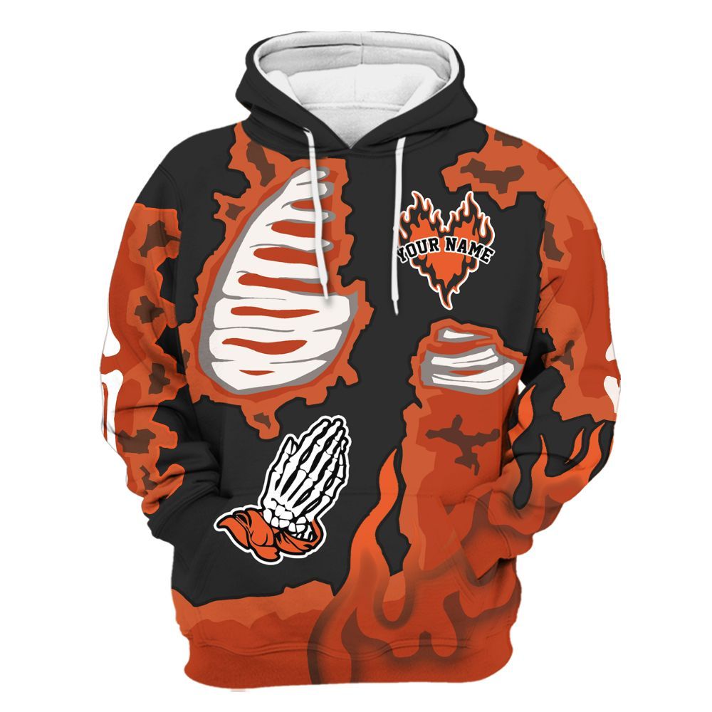 Hoodie To Match Retro High OG Shattered Backboard 1s - Dislike Us Graphic Burning Custom Name All Over Print