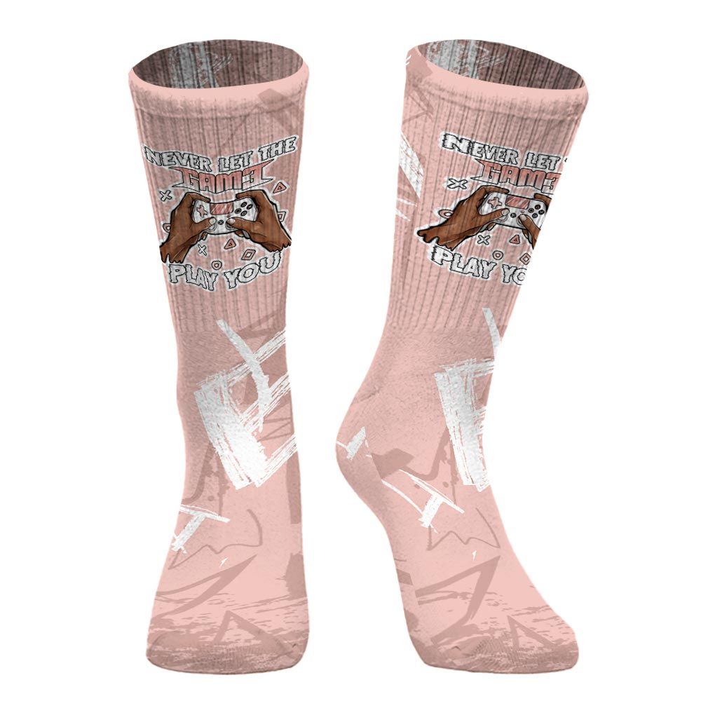 Sock To Match Low Legend Pink 11s - PlayGame Human Messyz