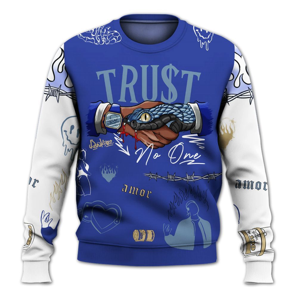 Sweatshirt To Match Air 180 Concord - Snake Trust No One All Over Print