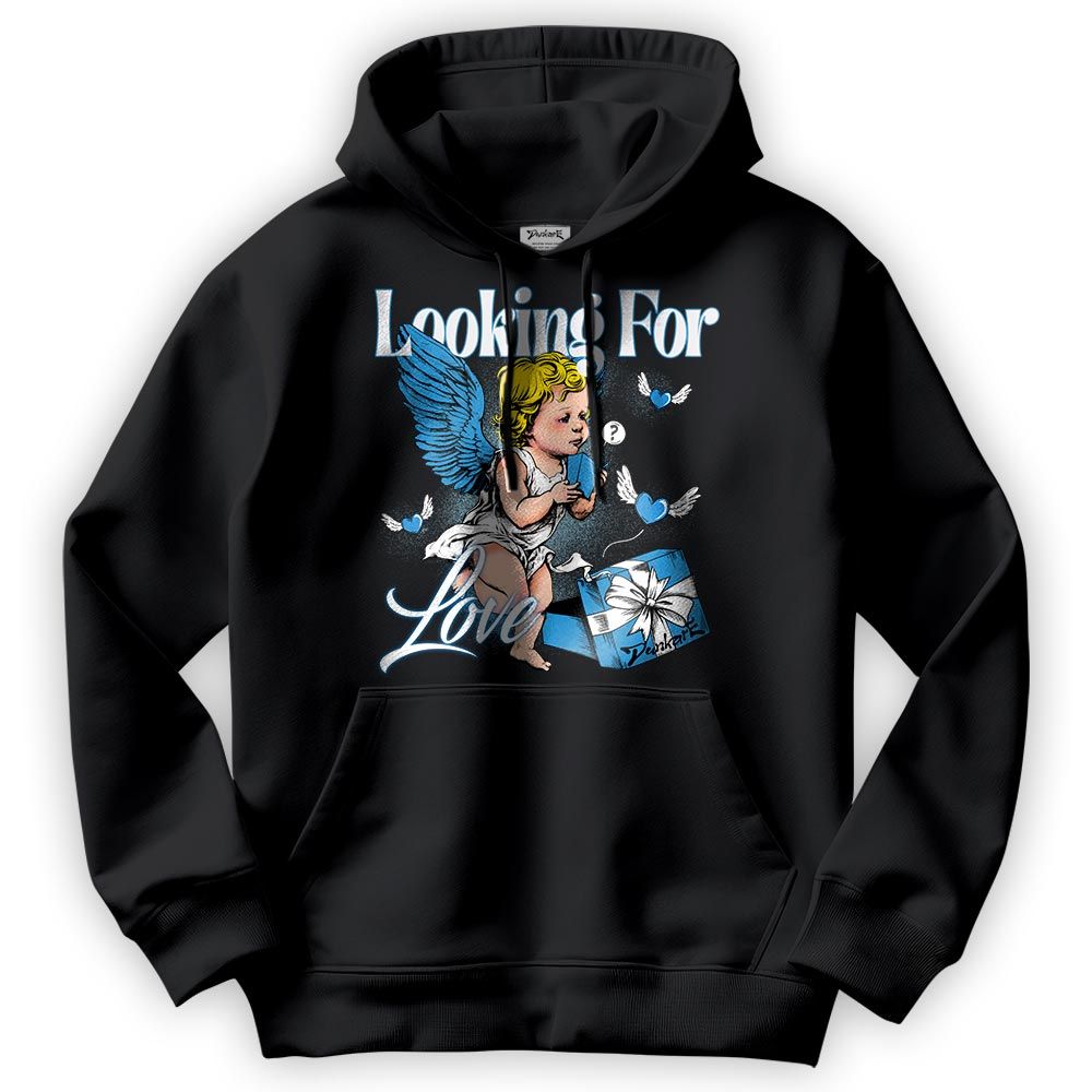 Sweatshirt To Match Hoodie Searching For Love, Powder Blue 9s Hoodie To Match Sneaker Powder Blue 9s, NMP