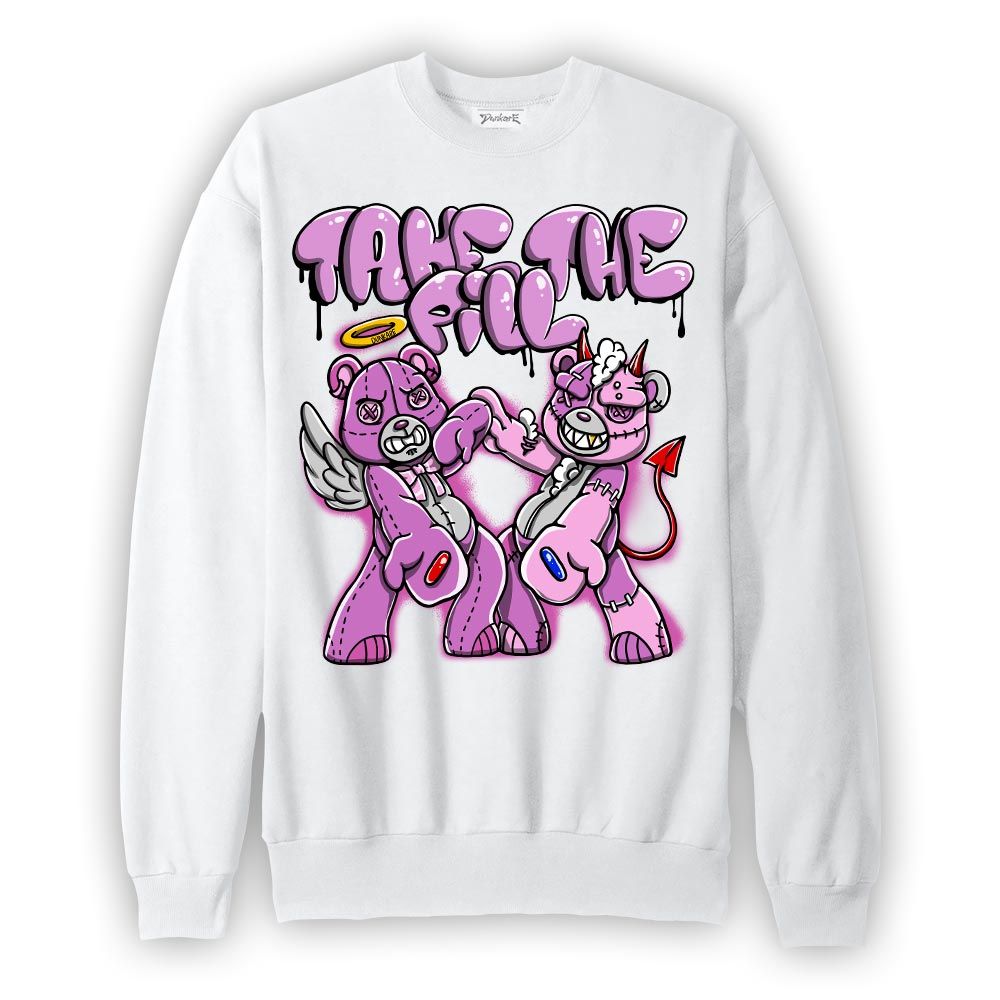 Sweatshirt To match Hyper Violet 4s Sweatshirt - Take The Pill Hugz Graphic