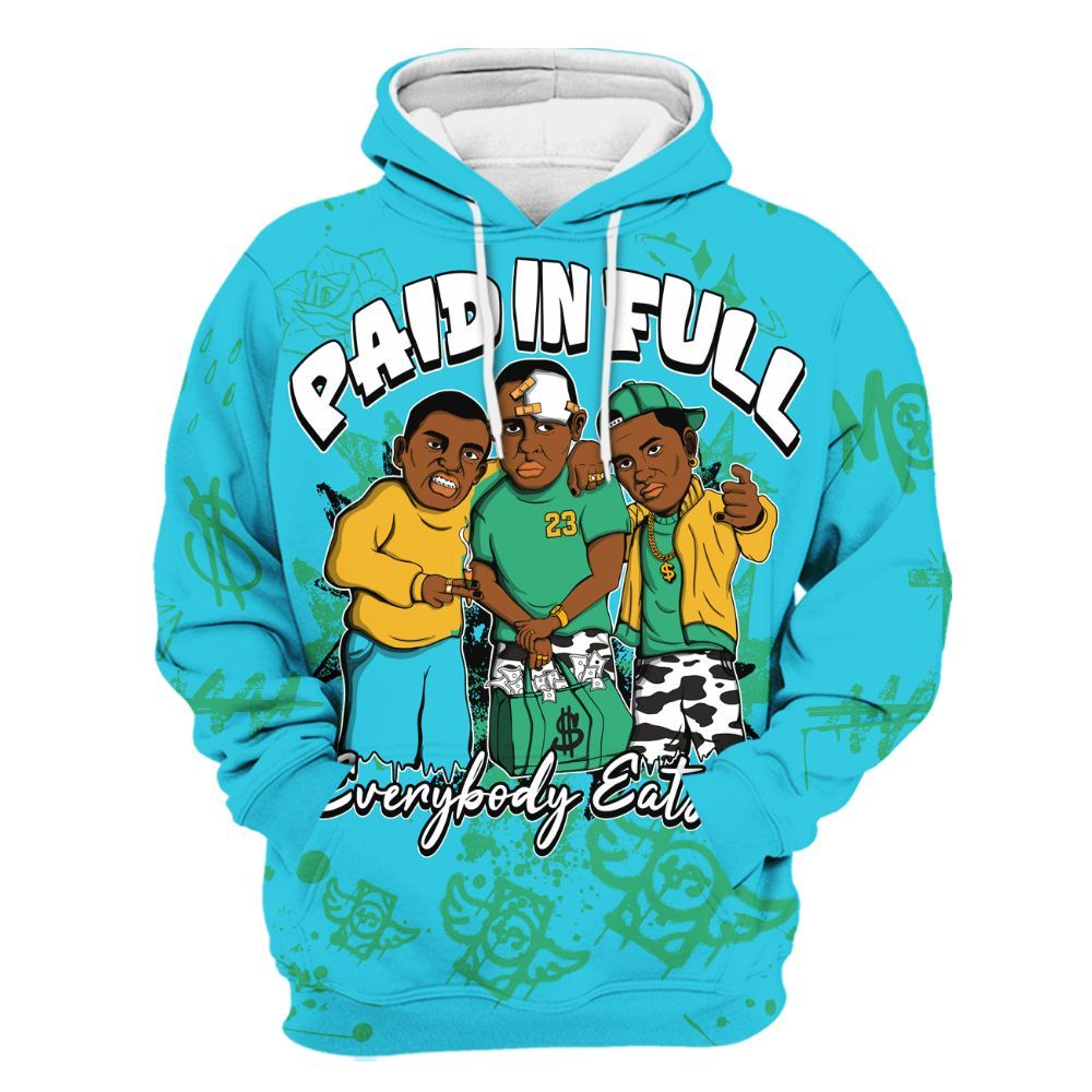 Hoodie To Match Dunk Chunky Dunky - Everybody Paid In Full Crayon All Over Print