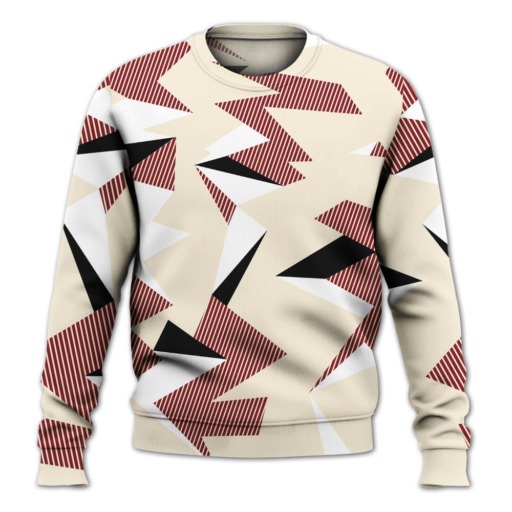 Sweatshirt To Match Valentine's Day 2026 4s - Geometric Camouflage Pattern All Over Print