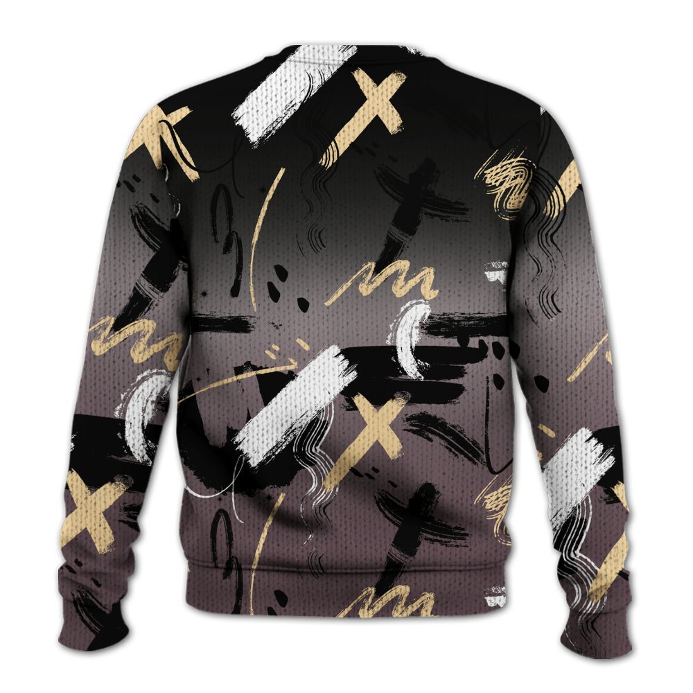 Knitted Sweater To Match AMM Black 3s - Money Hustle Grind Pray