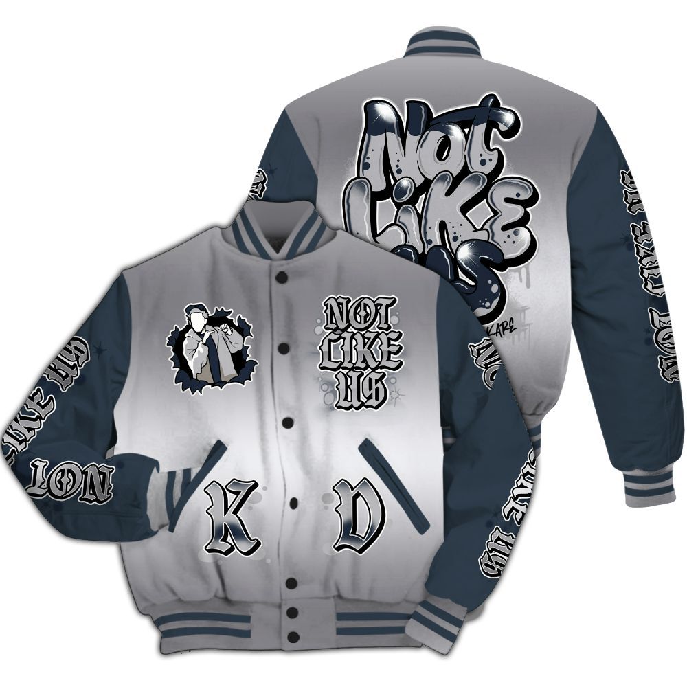 Varsity Jacket To Match Air Max 1 Jacquemus Blue - None Like Us Graphic All Over Print