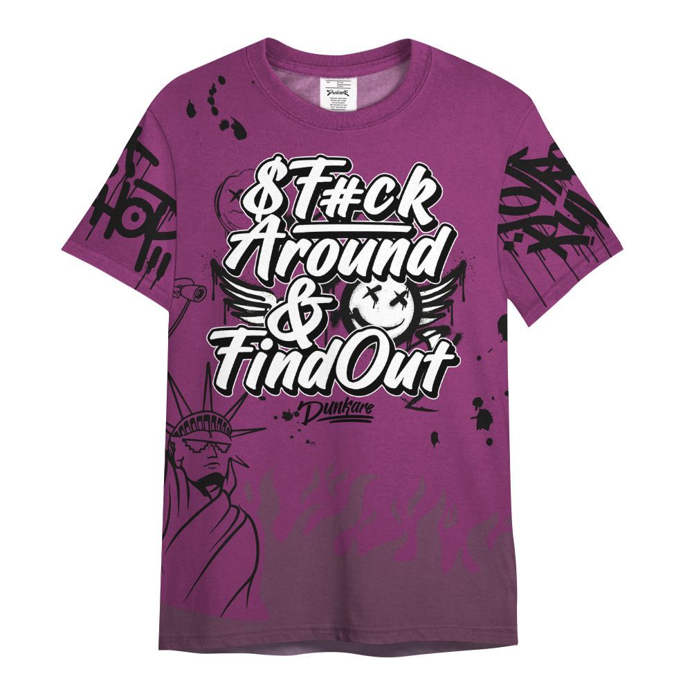 Shirt To Match Air Max Sunder Gore Tex Bold Berry - Graphic Fck Around Find Out All Over Print