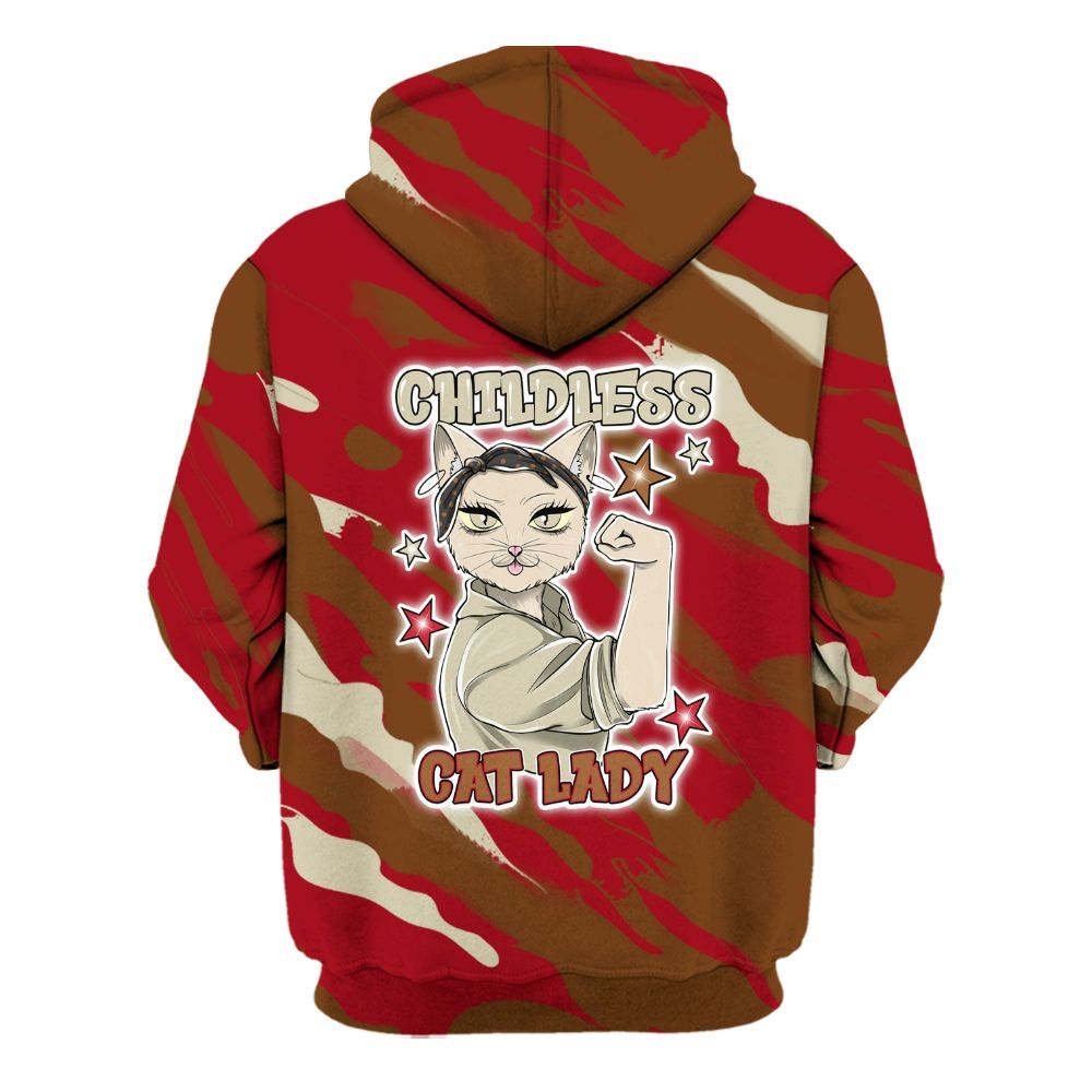 Hoodie To Match Archaeo Brown 5s - Childless Kat Lady All Over Print