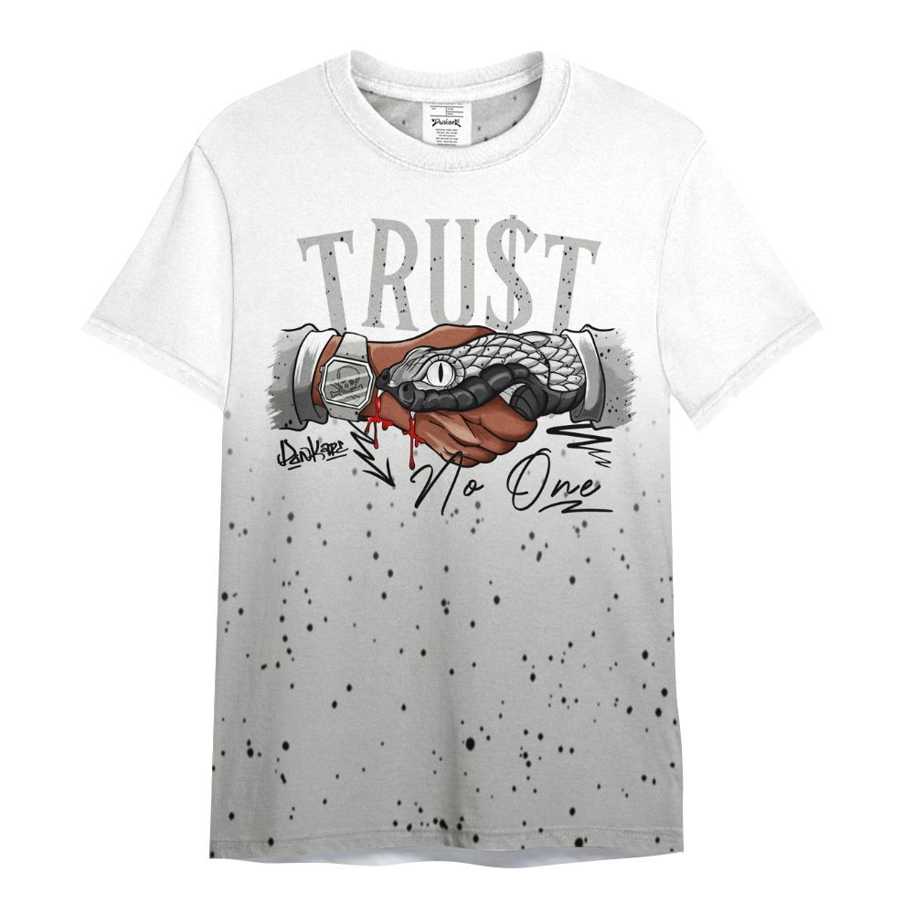 Shirt To Match Retro White Oreo 4s - Snake Trust No One Drip All Over Print