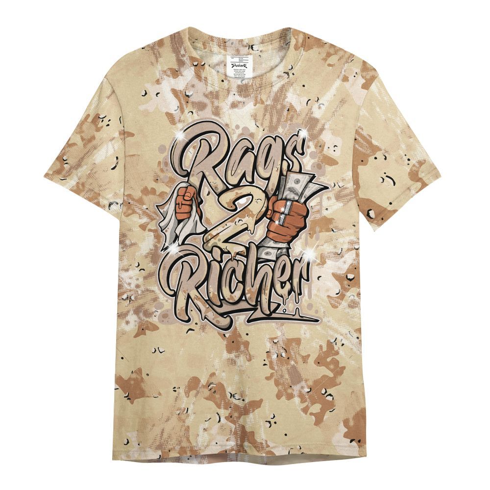 Shirt To Match Desert Camo 3s - Rag 2 Rich Graphic Luxury All Over Print