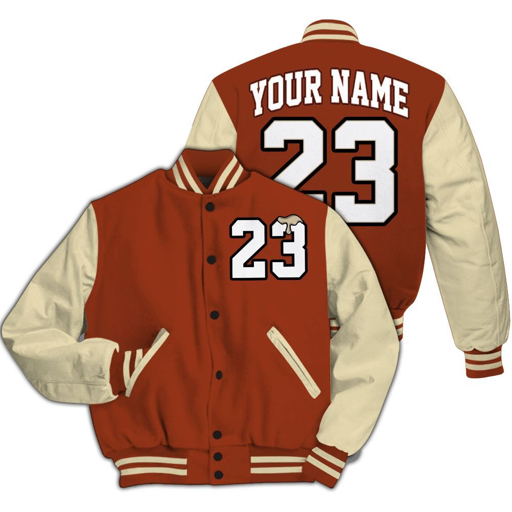 Varsity Jacket To Match Retro Eastside Golf 12s - Custom Name Number 23 Drip All Over Print
