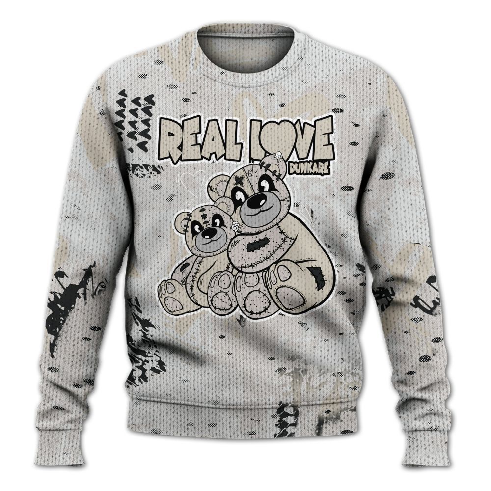 Knitted Sweater To Match Retro Reverse Metallic 5s - Sincere Fondness Bear