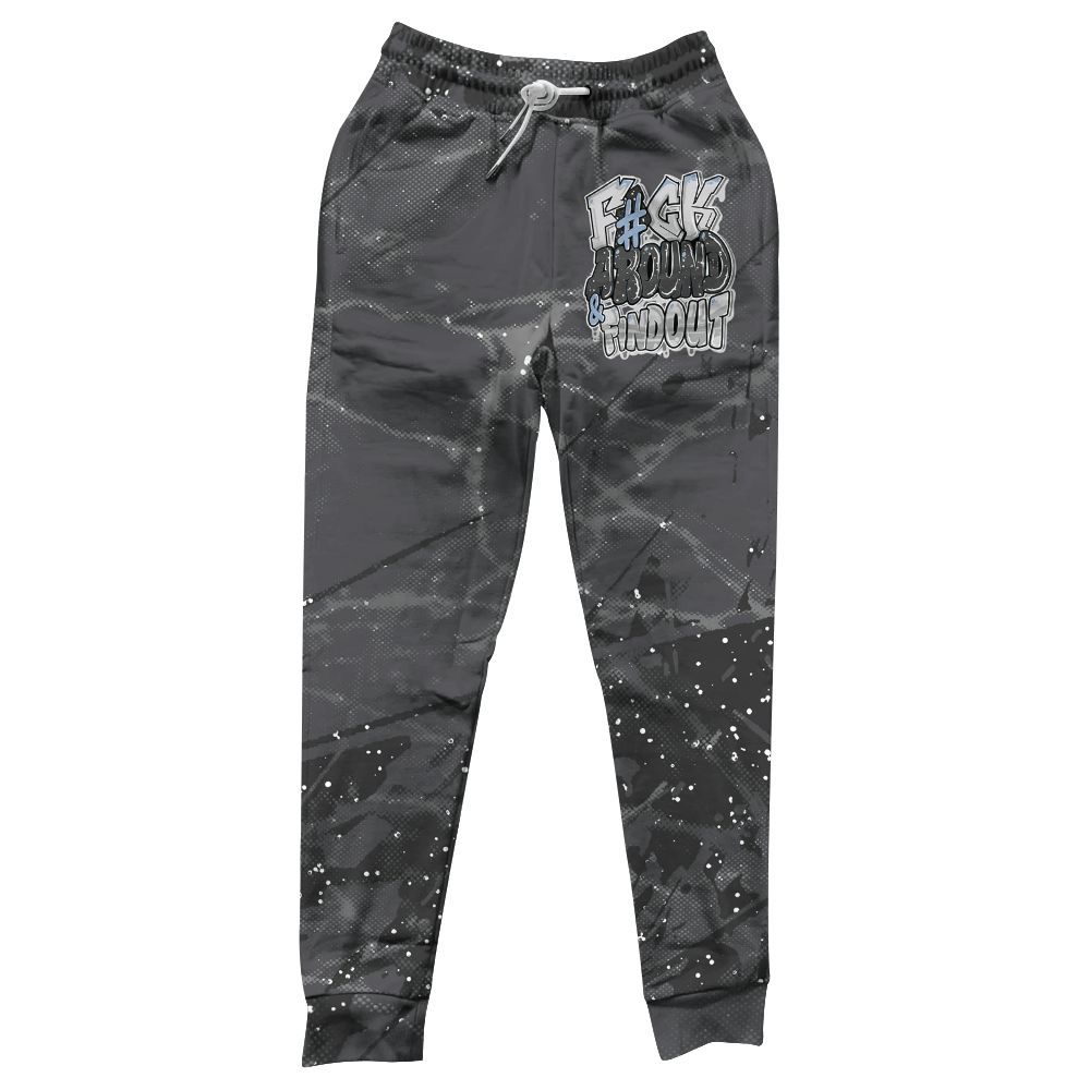 Sweatpant To Match Reverse Black White 6s - F Around Find Out Graphic Profound All Over Print