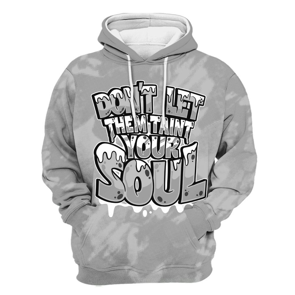 Hoodie To Match Black Wolf Grey 12s - Never Taint Your Soul Shirt Unisex Oufit