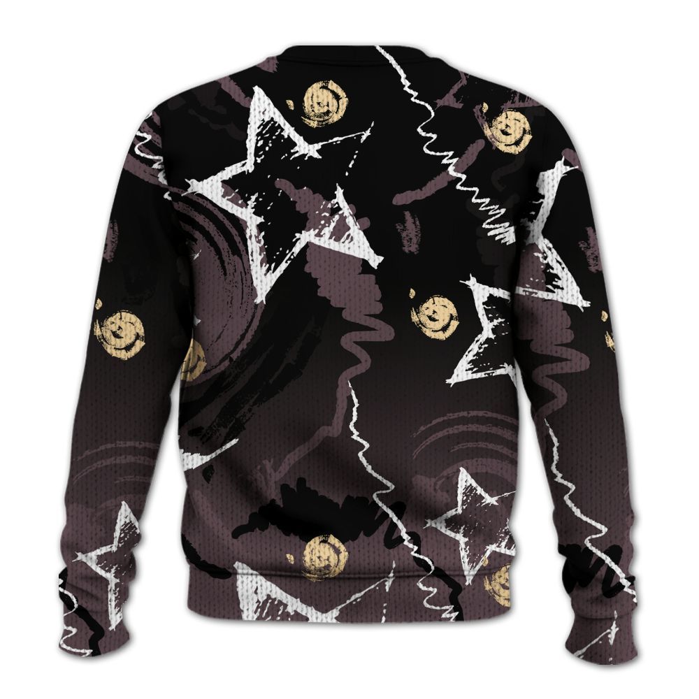 Knitted Sweater To Match AMM Black 3s - Grind Shine Later Drip