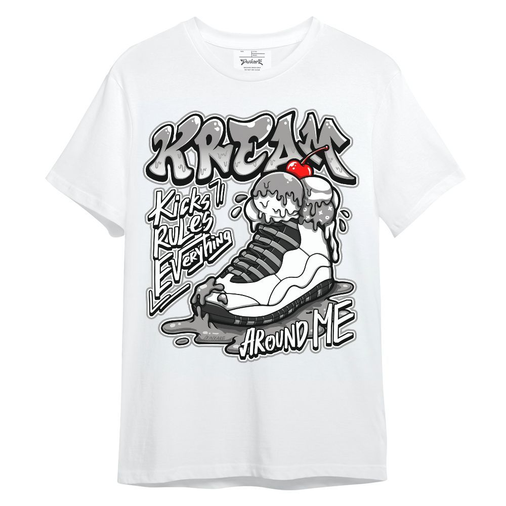 Shirt To Match OG Steel Grey 10s - Kream Kicks Rule Everything Graphic