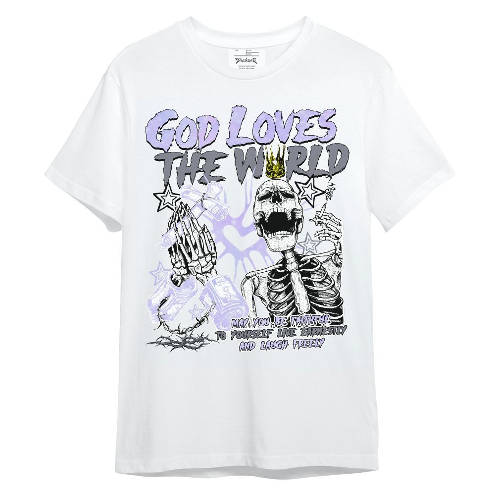 Shirt To Match Zen Master 4s - God Loves The World Unisex Shirt