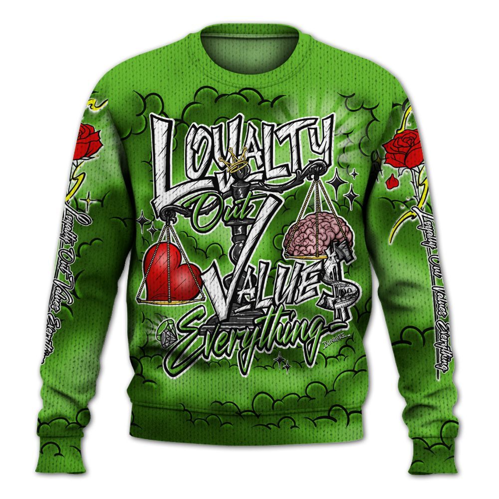 Sweater To Match Air Foamposite One Volt - Loyalty Wins Everything Graphic