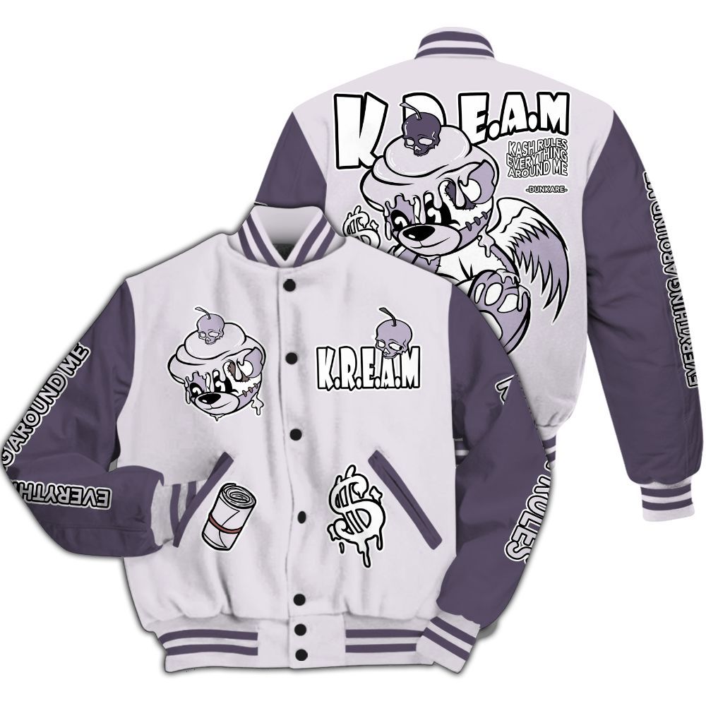 Varsity Jacket To Match Book 1 Lilac Bloom - Loot Bear All Over Print