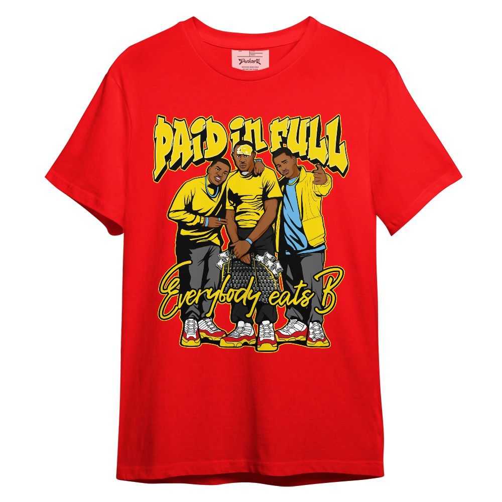 Shirt To Match Ferrari 14s - Paid In Full Money Graphic