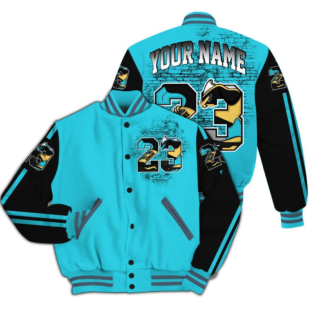 Varsity Jacket To Match Retro Gamma Blue 11s - Custom Name Number 23 5s All Over Print