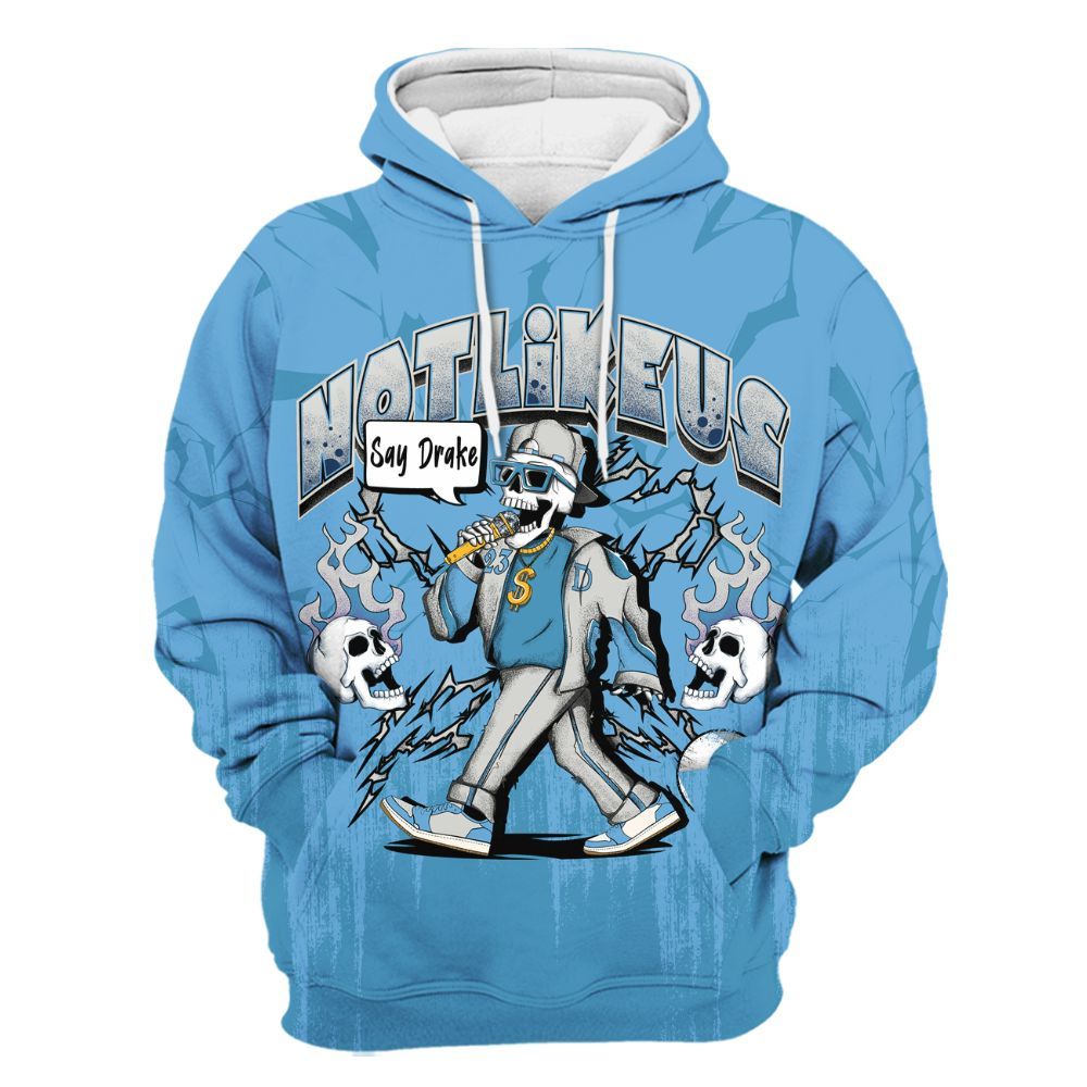 Hoodie To Match SB Dunk Low University Blue - Don't Like Us All Over Print