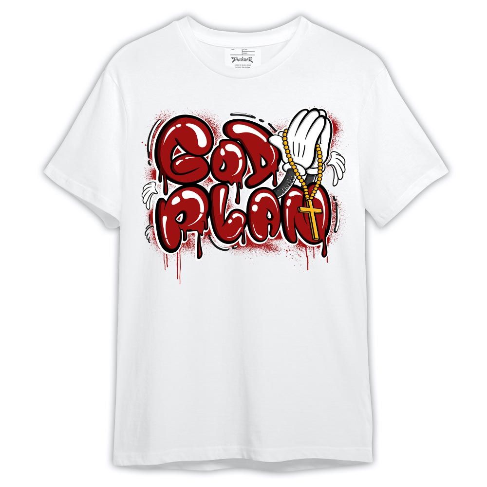 Shirt To Match Red Taxi 12s - Drip GoD Plan Red Taxi 12s Shirt Outfit