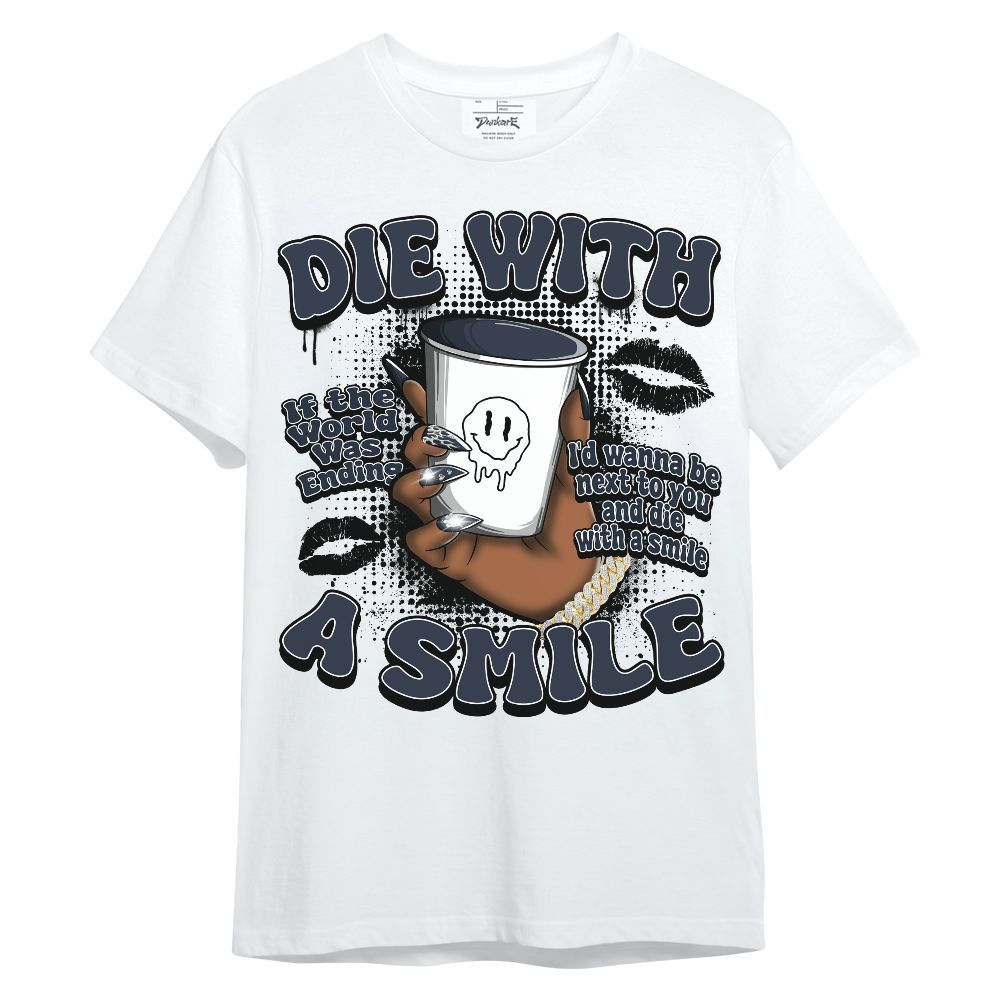 Shirt To Match Retro Obsidian 13s - Die With A Smile Graphic Unisex Shirt