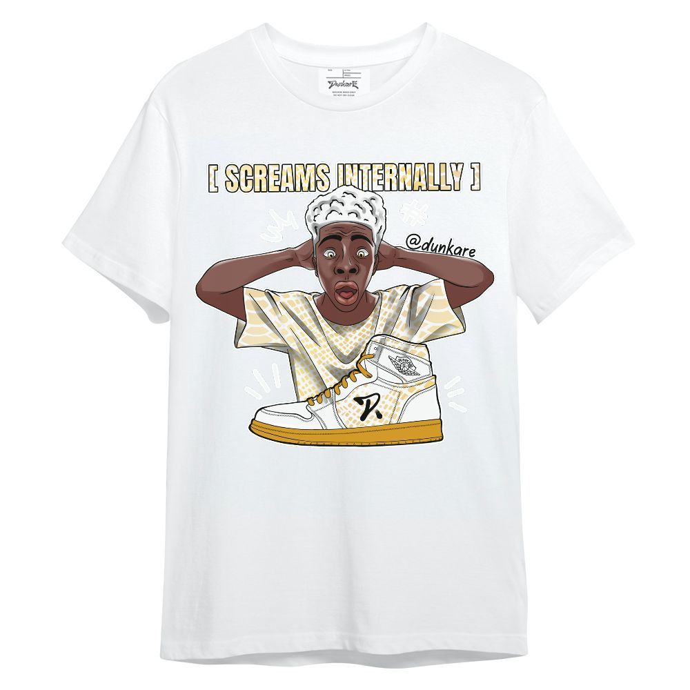 Shirt To Match Low Yellow Python 11s - Scream Internally Unisex Shirt