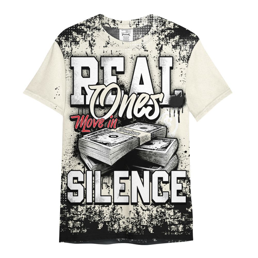 Shirt To Match Low OG Sail 1s - Move In Silence Money Street Retro All Over Print