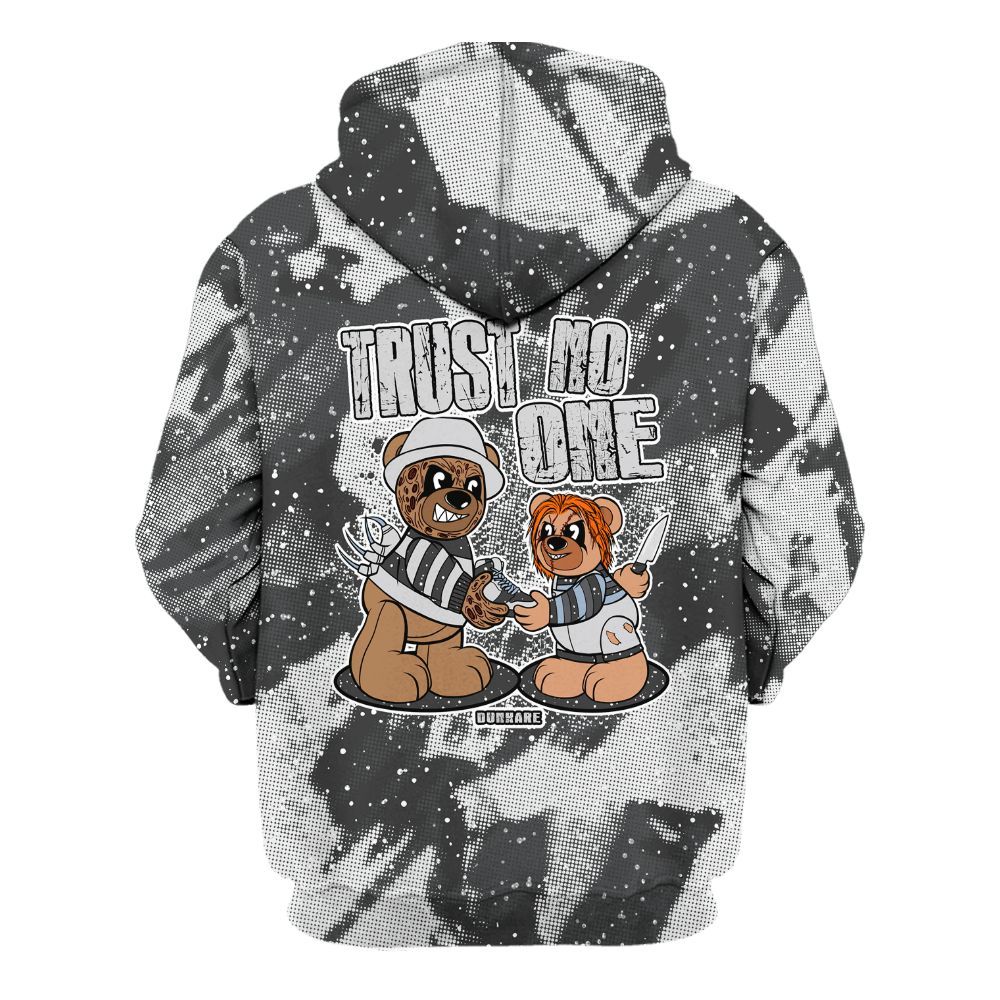 Hoodie To Match Reverse Oreo 6s - Trust No One Bear Abstract Halftone All Over Print
