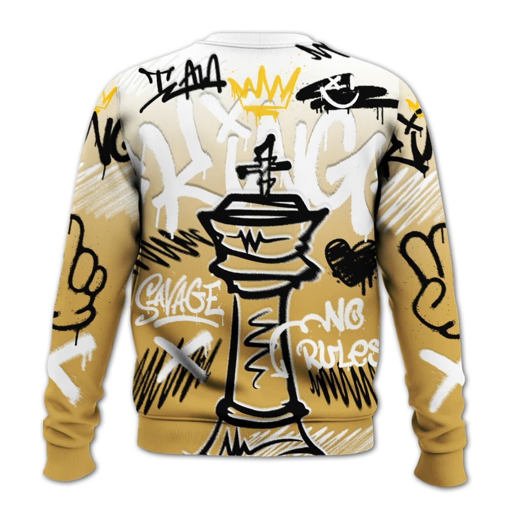 Sweatshirt To Match Retro Light Ginger 14s - Street King Chess Streetwear All Over Print
