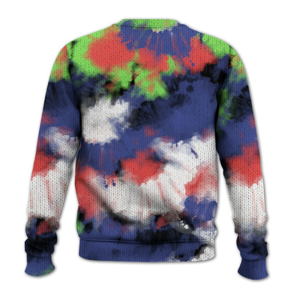 Knitted Sweater To Match KD 4 Nerf - Tie Dye FK Around Find Out