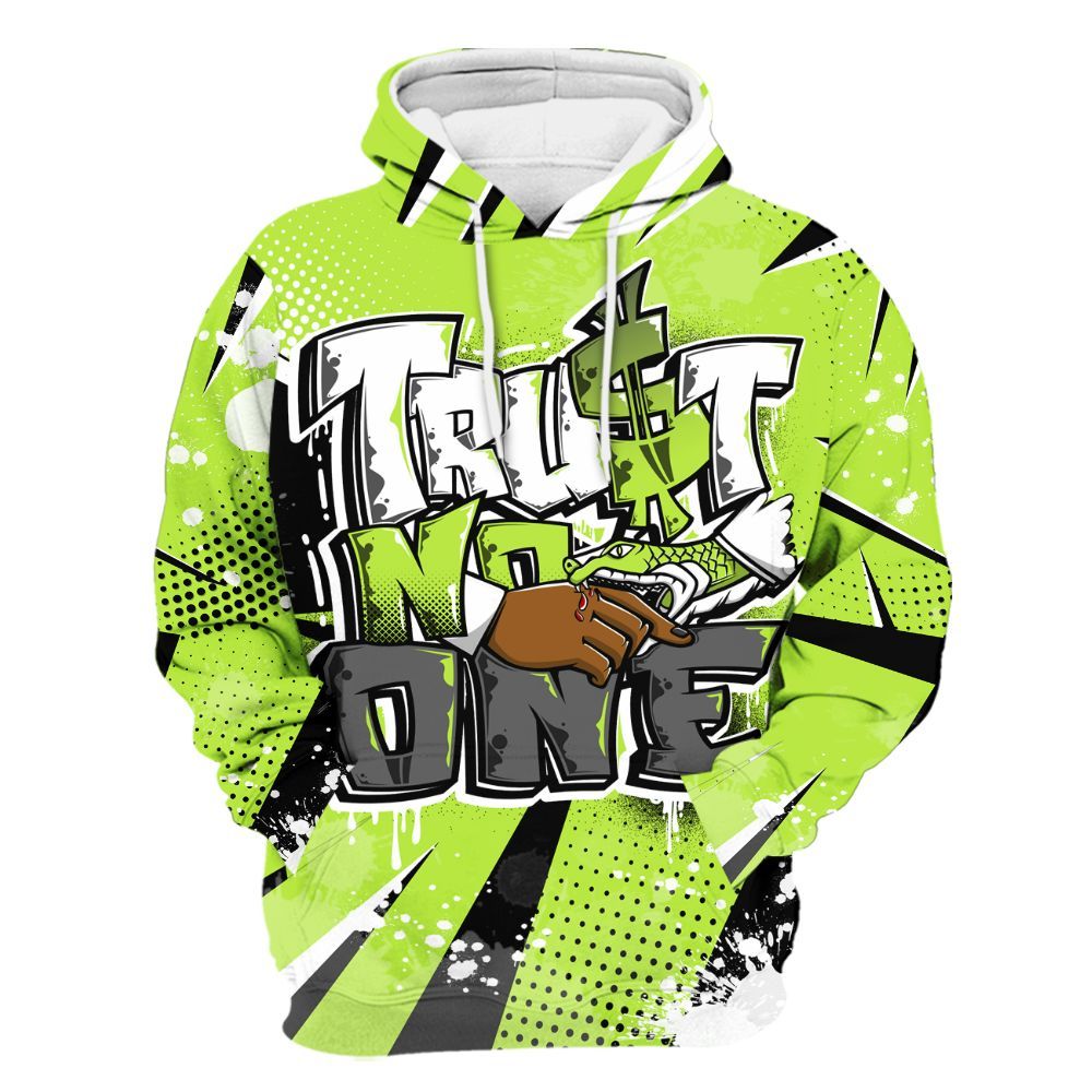 Hoodie To Match Air Force 1 Low Dance Volt - Poly Trust No One Dripping All Over Print