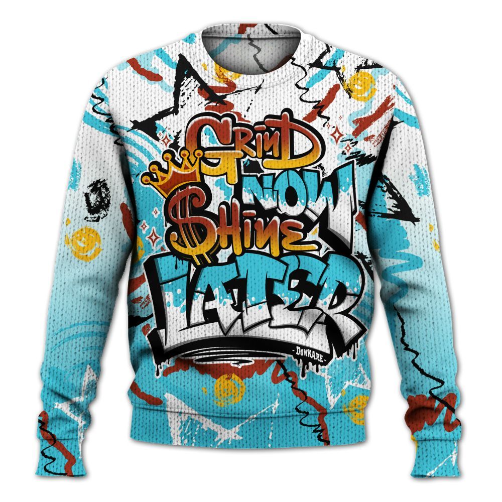 Knitted Sweater To Match SB Dunk Di'Orr Greenwood - Grind Shine Later Drip
