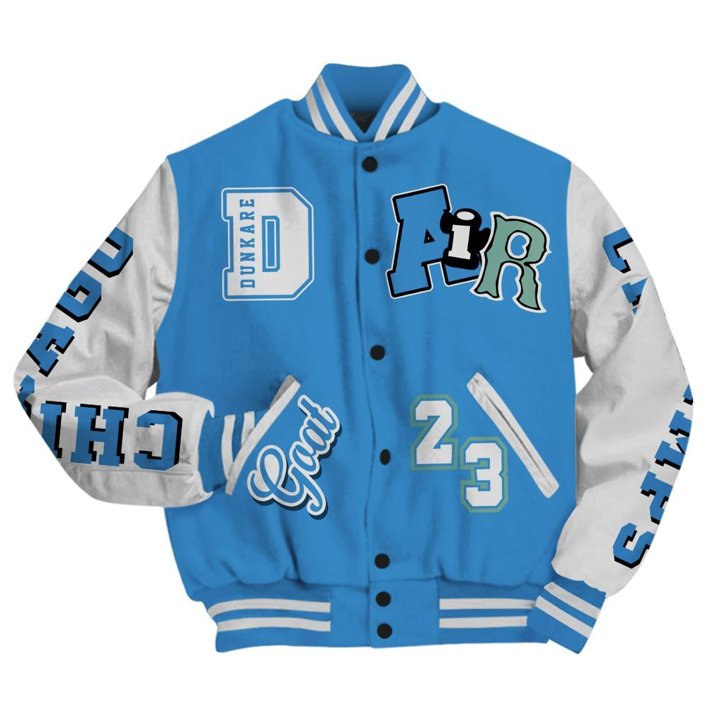 Varsity Jacket To Match Low Carolina 17s - AIR Number 23 GOAT All Over Print