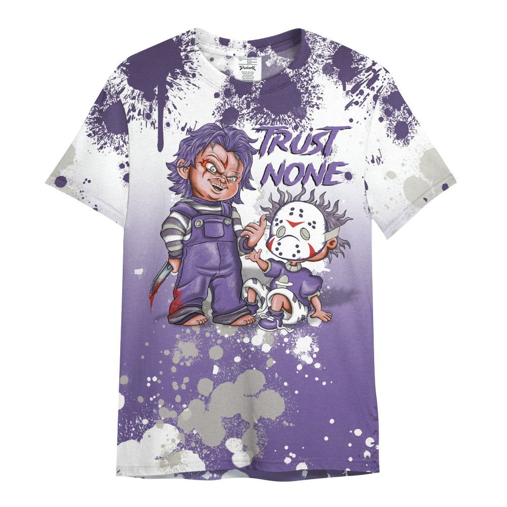 Shirt To Match Dunk Low Black Raspberry - Trust No One Scary All Over Print