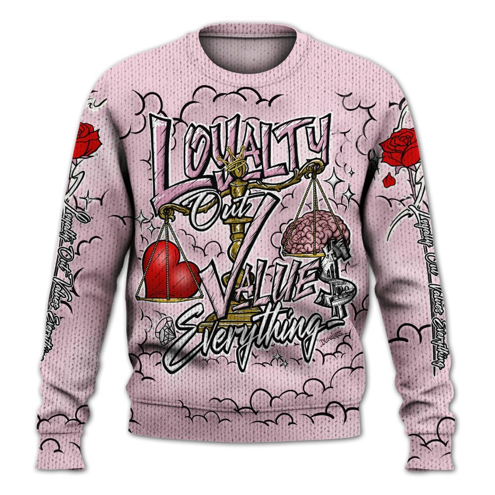Sweater To Match Orchid 4s - Loyalty Wins Everything Graphic