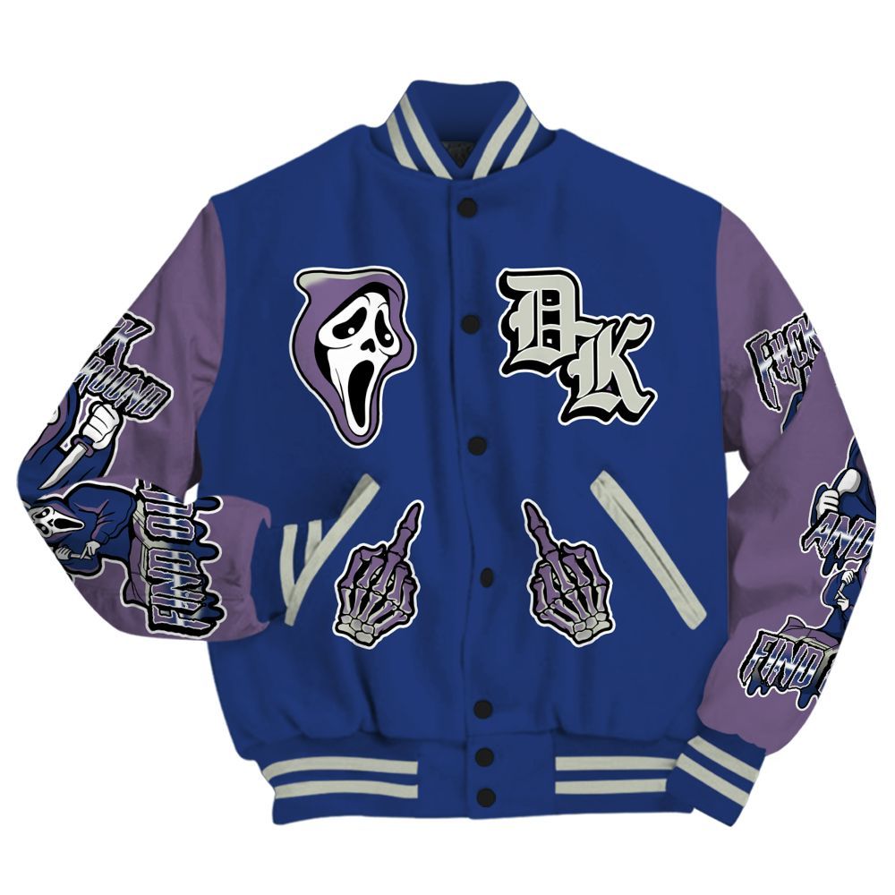 Varsity Jacket To Match Low OG Voodoo Alternate 1s - F#CK And Find Out Graphic All Over Print