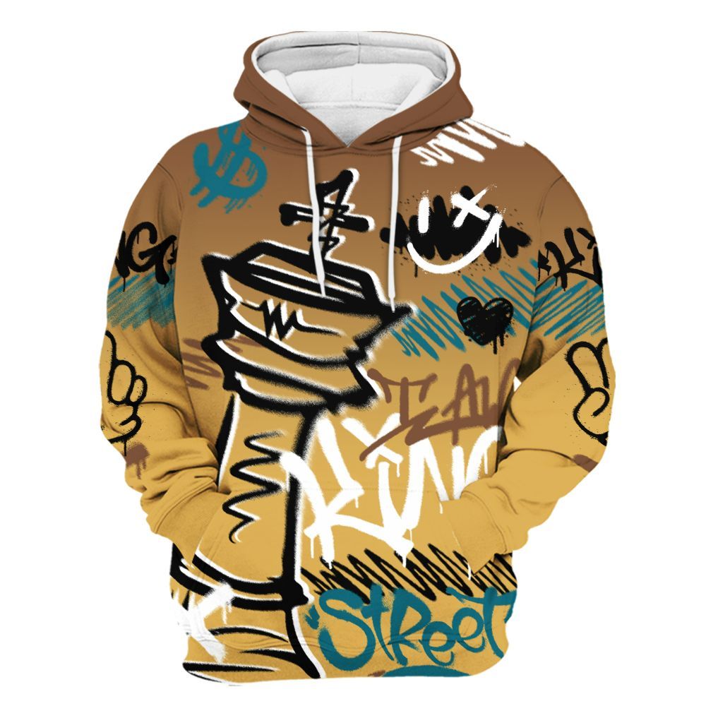 Hoodie To Match Retro Cacao Wow 4s - Street King Chess Streetwear All Over Print