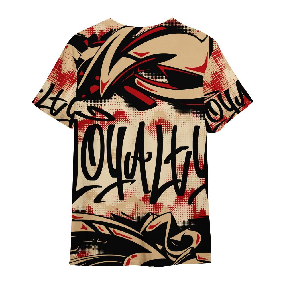 Shirt To Match Dunk Low Strawberry Waffle - Loyalty Out Value Graffiti All Over Print