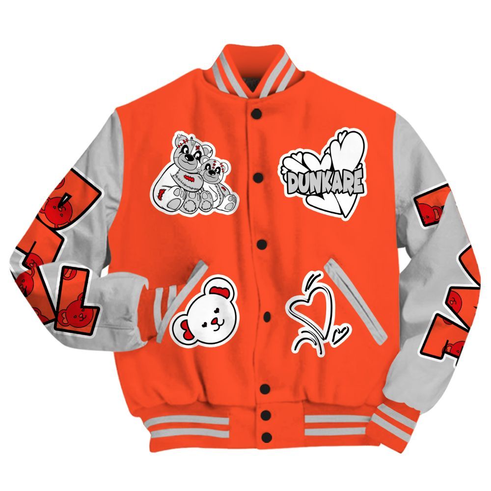Varsity Jacket To Match Air Max 1 86 Cosmic Clay - Sincere Fondness Bear All Over Print