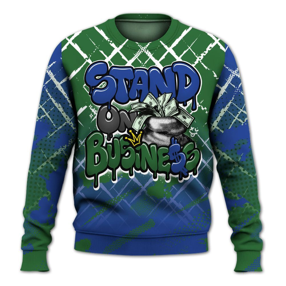 Sweatshirt To Match Dunk Low Tennis Classic - Halftone Stand Business Dripping All Over Print