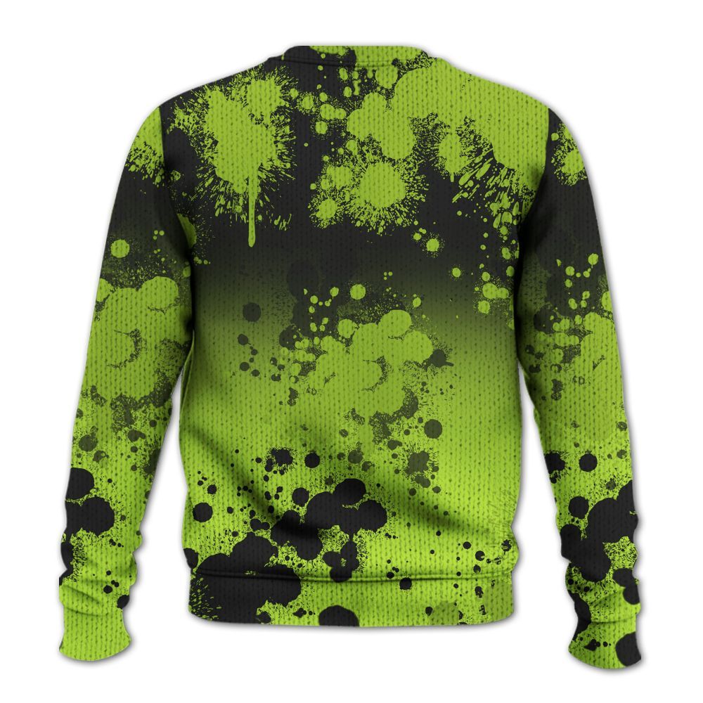 Knitted Sweater To Match Air Force 1 Low Dance Volt - God Blessed Ink Drip