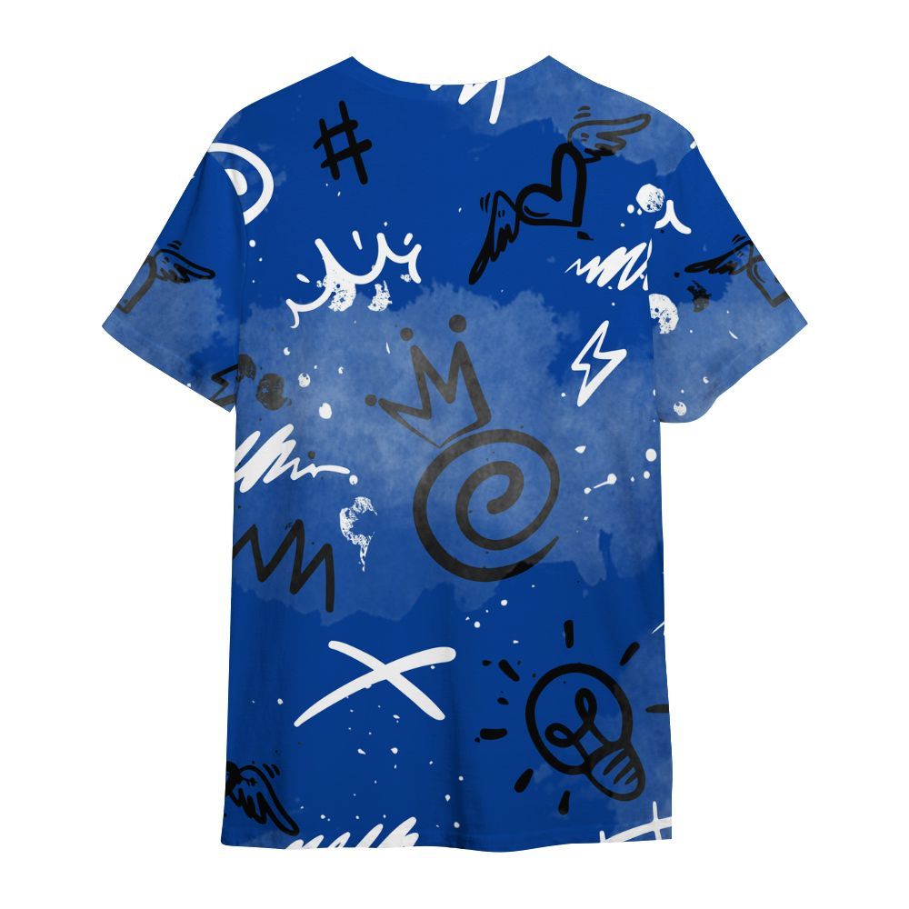 Shirt To Match Hyper Royal 12s - Drip Been Di2ferent All Over Print