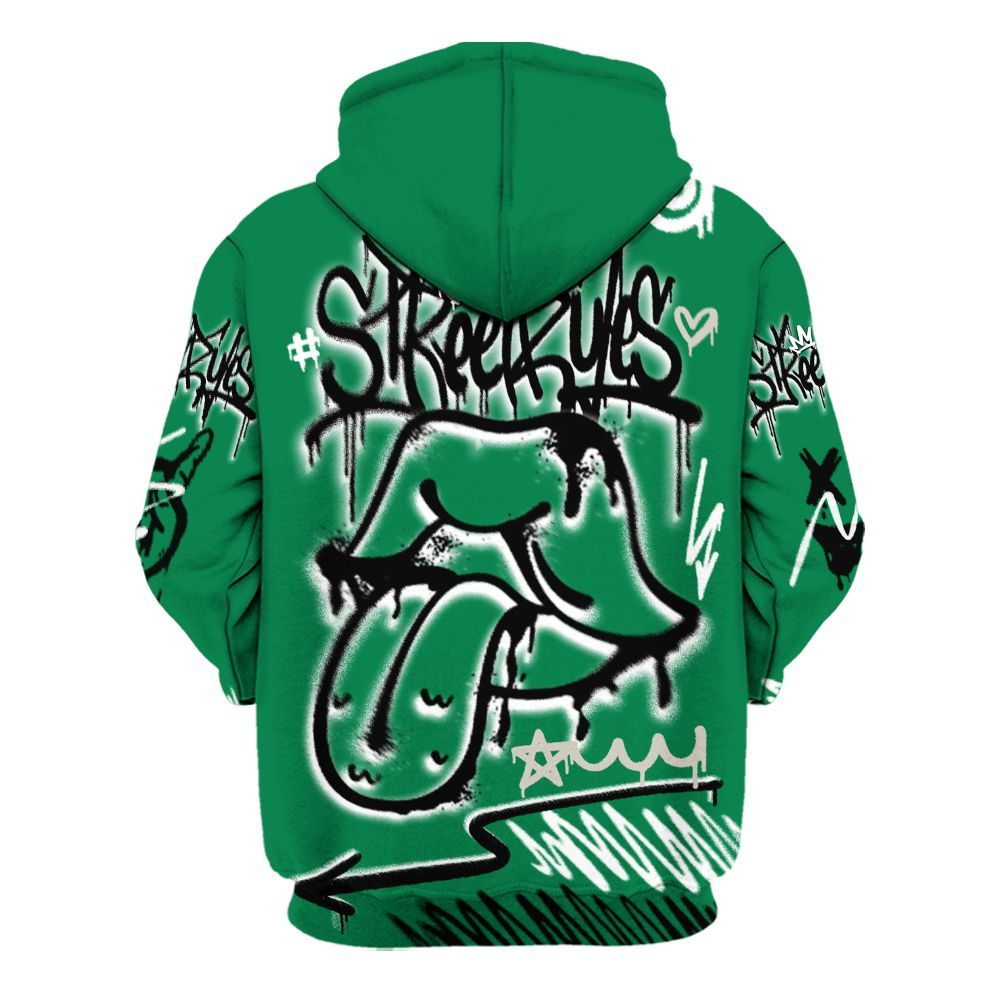 Hoodie To Match Lucky Green 2s - Break Rules Streetwear All Over Print