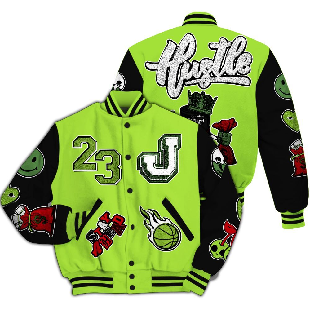 Varsity Jacket To Match Kobe 6 SE Grinch - Hustles Money Number 23 All Over Print