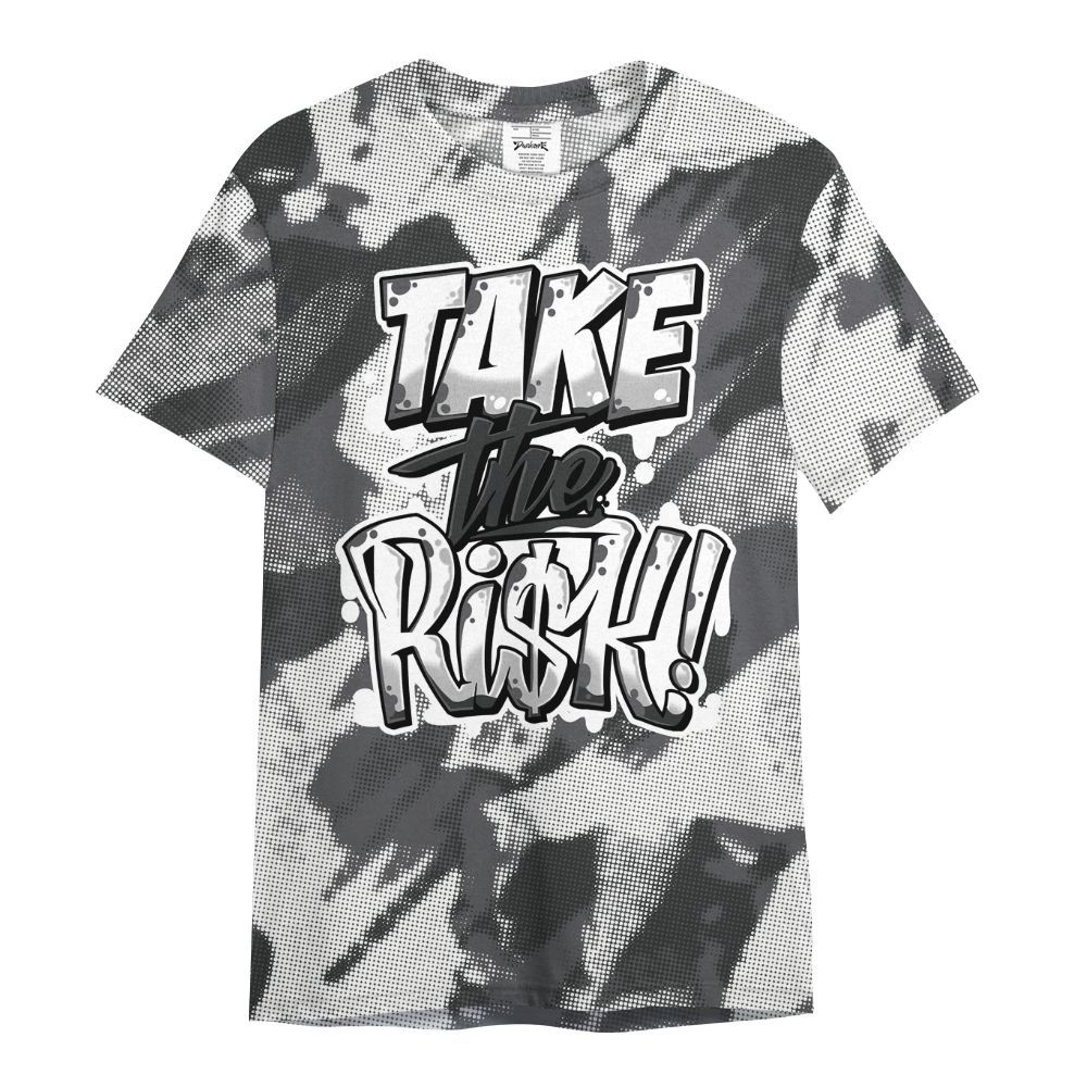 Shirt To Match White Thunder 4s - Take Risks Abstract All Over Print